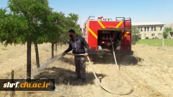 اصلاح و آبیاری فضای سبز مرکز آموزش عالی شهید رجایی فرخشهر 3