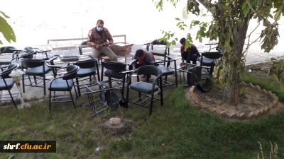 تعمیر صندلی های دانشجویی در مرکز آموزش عالی شهید رجایی فرخشهر