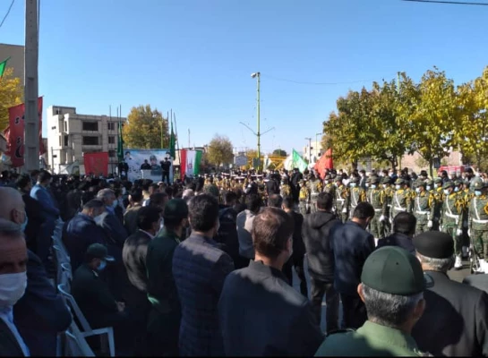 حضور کارکنان مرکز آموزش عالی شهید رجایی فرخشهر در مراسم تشییع پیکر شهید سرافراز استوار یکم ایمان حاتمیان 2