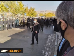 حضور کارکنان مرکز آموزش عالی شهید رجایی فرخشهر در مراسم تشییع پیکر شهید سرافراز استوار یکم ایمان حاتمیان 3