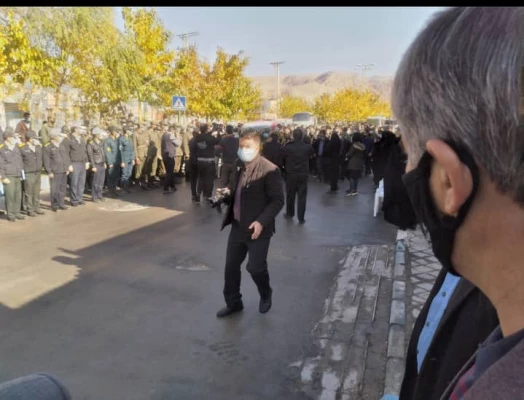 حضور کارکنان مرکز آموزش عالی شهید رجایی فرخشهر در مراسم تشییع پیکر شهید سرافراز استوار یکم ایمان حاتمیان 3