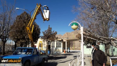 بهسازی روشنایی محوطه مرکز شهید رجایی فرخشهر