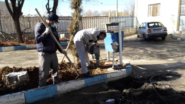 بهسازی روشنایی محوطه مرکز شهید رجایی فرخشهر 3