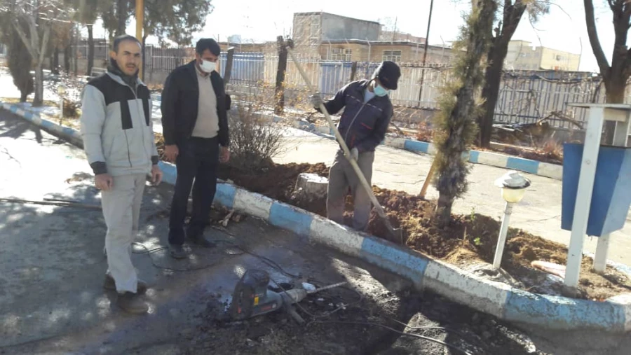 بهسازی روشنایی محوطه مرکز شهید رجایی فرخشهر 4